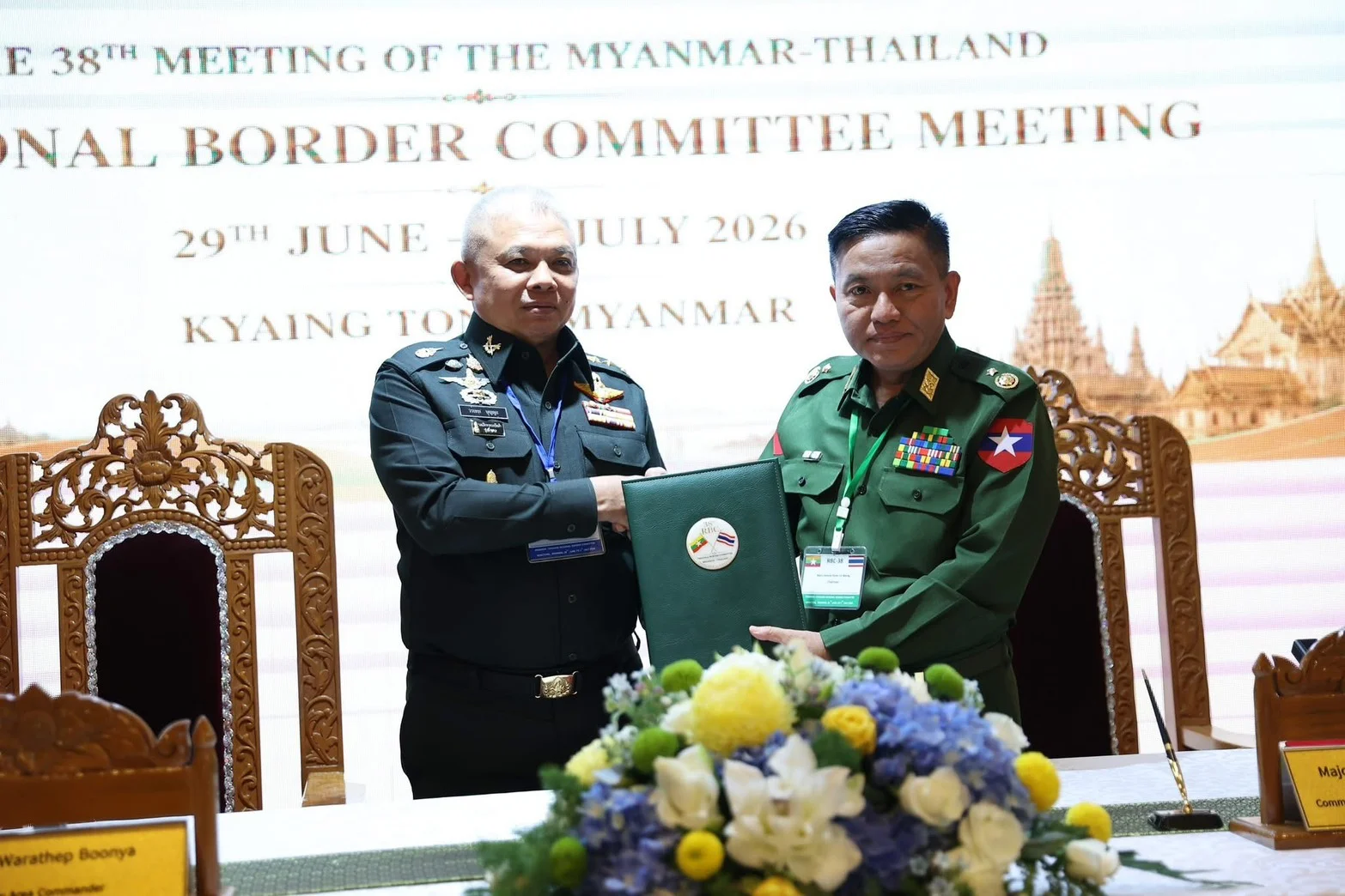 แม่ทัพภาคที่ 3 ร่วมประชุมคณะกรรมการชายแดนส่วนภูมิภาค ไทย–เมียนมา (RBC) ครั้งที่ 38