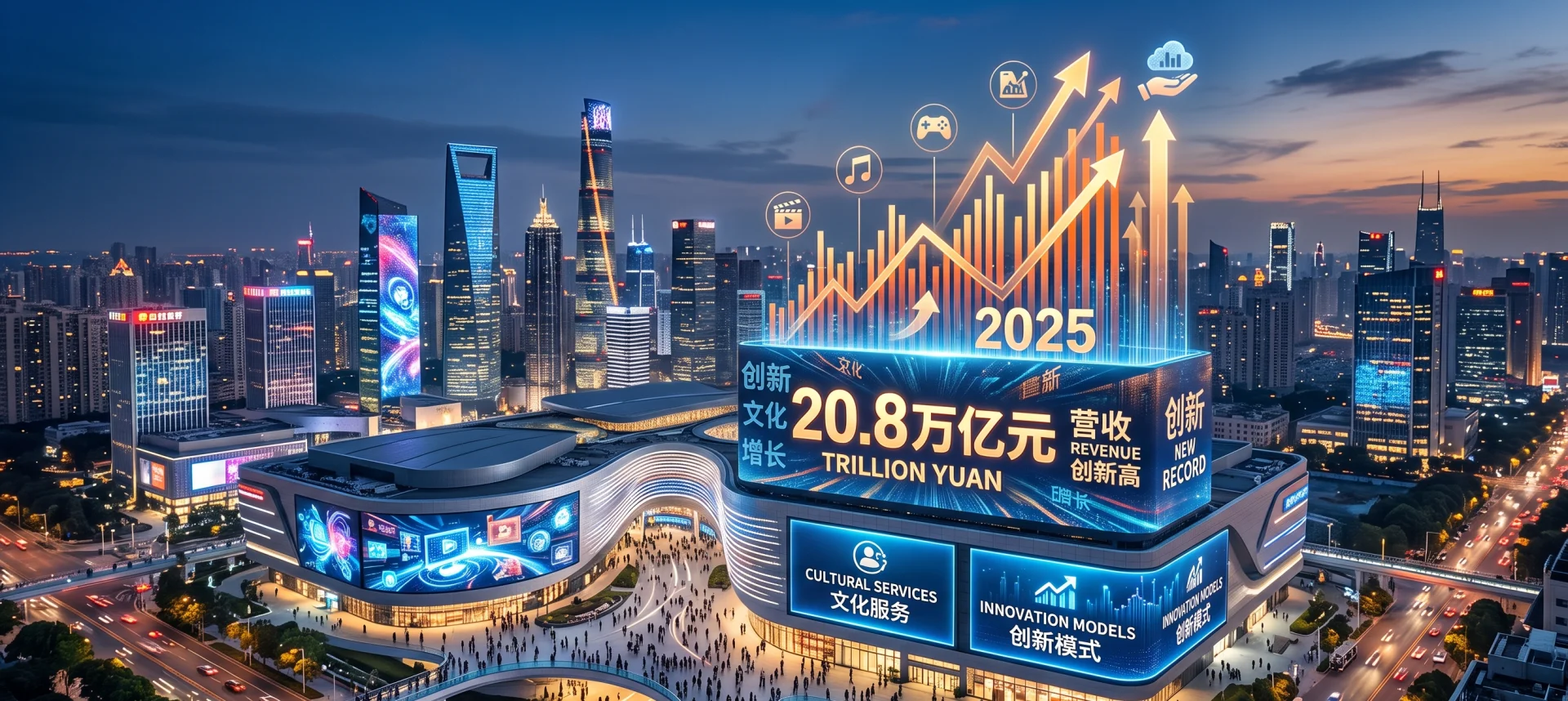 เศรษฐกิจวัฒนธรรมจีนโตแกร่ง! ปี 2025 รายได้พุ่งทะลุ 20 ล้านล้านหยวน