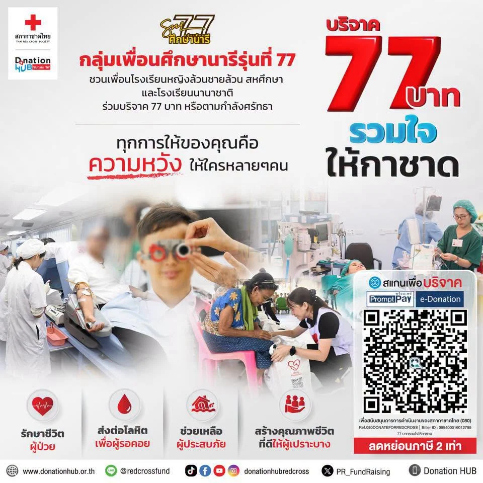 ขอเชิญชวนทุกท่านร่วมเป็นส่วนหนึ่งในพลังแห่งการให้