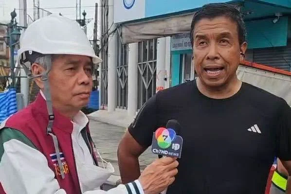 ผู้ว่าฯกทม. สั่งรื้อสะพานลอยลดแรงกดทับ เร่งอัดซีเมนต์เสริมชั้นดิน แก้ถนนทรุดวงเวียนใหญ่