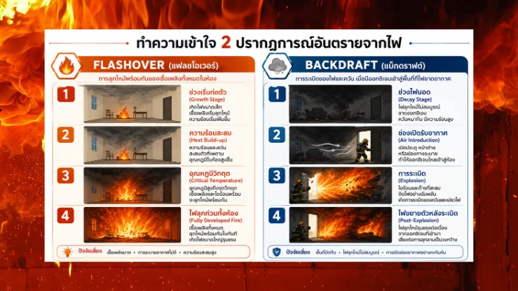 เจาะลึก Flashover และ Backdraft: บทเรียนจากเหตุไฟไหม้โรงเบียร์