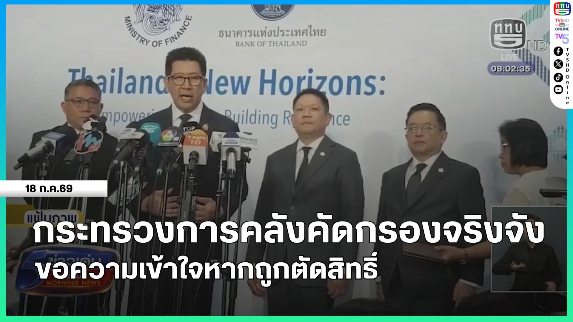 กระทรวงการคลังคัดกรองจริงจัง ขอความเข้าใจหากถูกตัดสิทธิ์