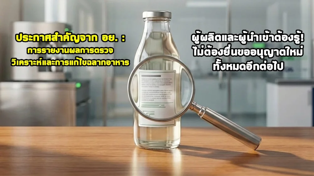 ราชกิจจา Digest ฉบับย่อย ฟังบ่อย เข้าใจรัฐ ตอนที่ 58 : วิธีแก้ฉลาก อย. โดยไม่ต้องยื่นใหม่ ทําได้แค่ไหน-