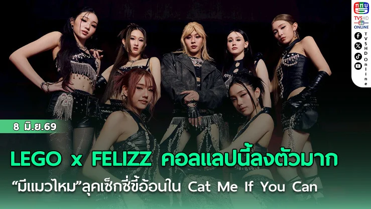 LEGO x FELIZZ คอลแลปนี้ลงตัวมาก  "มีแมวไหม"ลุคเซ็กซี่ขี้อ้อนใน Cat Me If You Can
