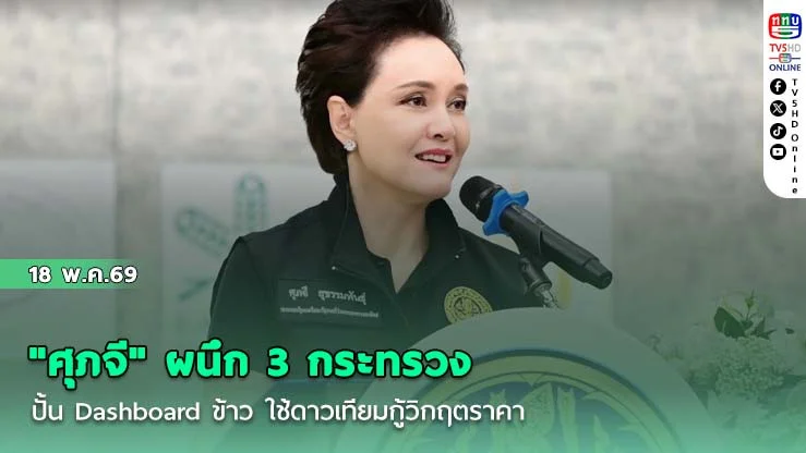 "ศุภจี" ผนึก 3 กระทรวง ปั้น Dashboard ข้าว ใช้ดาวเทียมกู้วิกฤตราคา