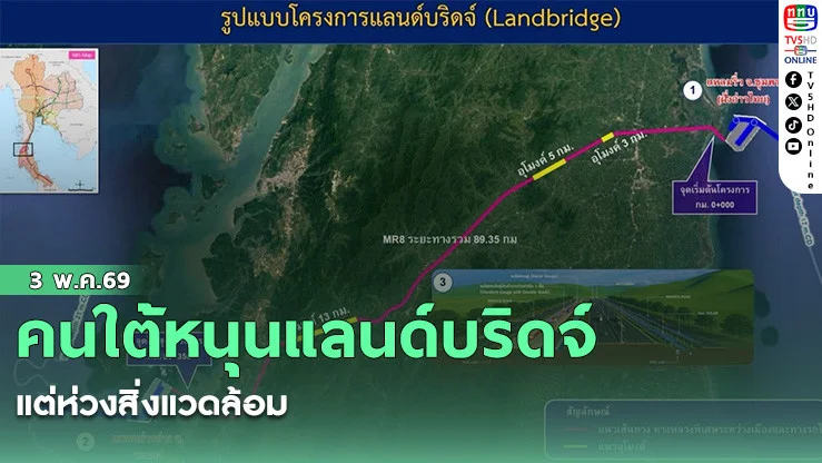 คนใต้หนุนแลนด์บริดจ์ แต่ห่วงสิ่งแวดล้อม