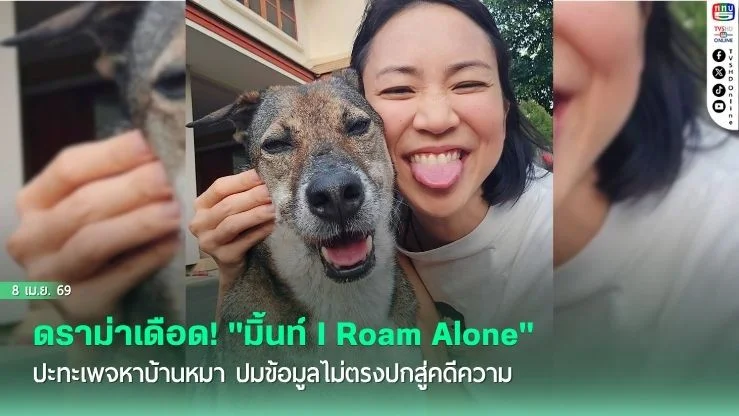 ดราม่าเดือด! "มิ้นท์ I Roam Alone" ปะทะเพจหาบ้านหมา ปมข้อมูลไม่ตรงปกสู่คดีความ