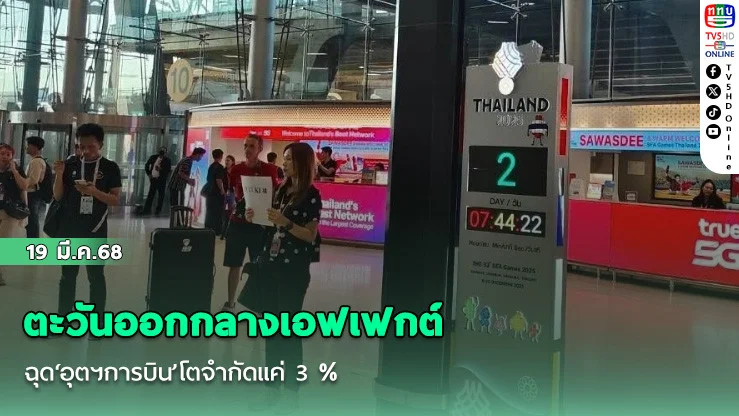 ตะวันออกกลางเอฟเฟกต์ ฉุด‘อุตฯการบิน’โตจํากัดแค่ 3 %