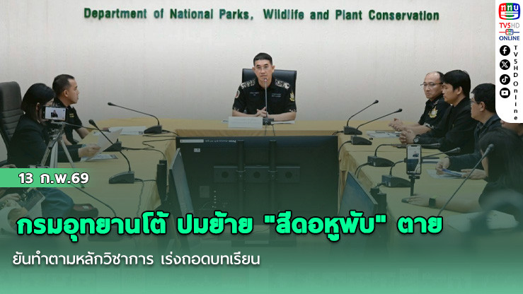 กรมอุทยานเรียงหน้าโต้ ปมย้าย "สีดอหูพับ" ตาย ยันทําตามหลักวิชาการ เร่งถอดบทเรียน
