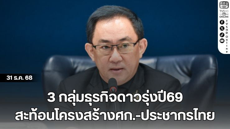 3 กลุ่มธุรกิจดาวรุ่งปี69 สะท้อนโครงสร้างศก.-ประชากรไทย