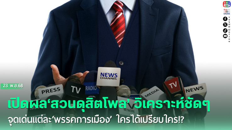 เปิดผล‘สวนดุสิตโพล’ วิเคราะห์ชัดๆจุดเด่นแต่ละ‘พรรคการเมือง’ ใครได้เปรียบใคร!?