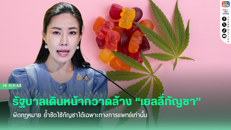 รัฐบาลกวาดล้าง “เยลลี่กัญชา” ผิดกฎหมาย