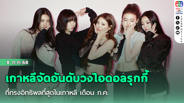 เกาหลีจัดอันดับวงไอดอลรุกกี้ที่ทรงอิทธิพลที่สุดในเกาหลี เดือน ก.ค.
