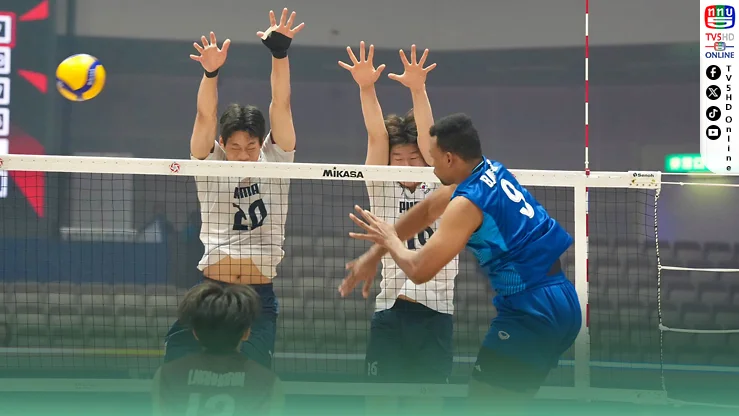 หนุ่มไทยโค่นเกาหลีใต้ 3-2 ทะลุ 8 ทีมเอเชีย