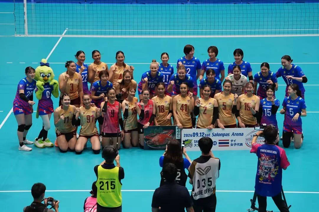 วอลเลย์สาวไทย อุ่นเครื่อง แพ้ แชมป์ลีกญี่ปุ่น