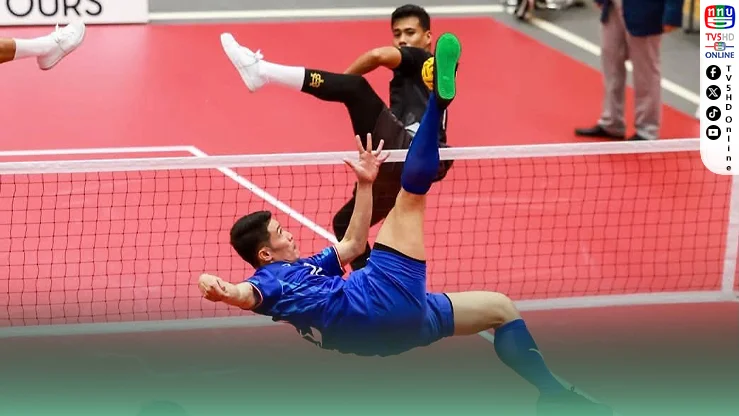 ไทยฟาดไม่ยั้ง! ตะกร้อชายไทยอัดอินโดฯ 3-0 การันตีรอบรองฯ