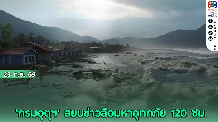 กรมอุตุฯ สยบข่าวลือ! ยันไทยไร้พายุเข้า ไม่เกิดมหาอุทกภัย 120 ชม.
