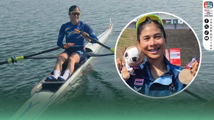จ้วงสุดพลัง! “ปาริษา” ซิวทองแดงเรือกรรเชียง