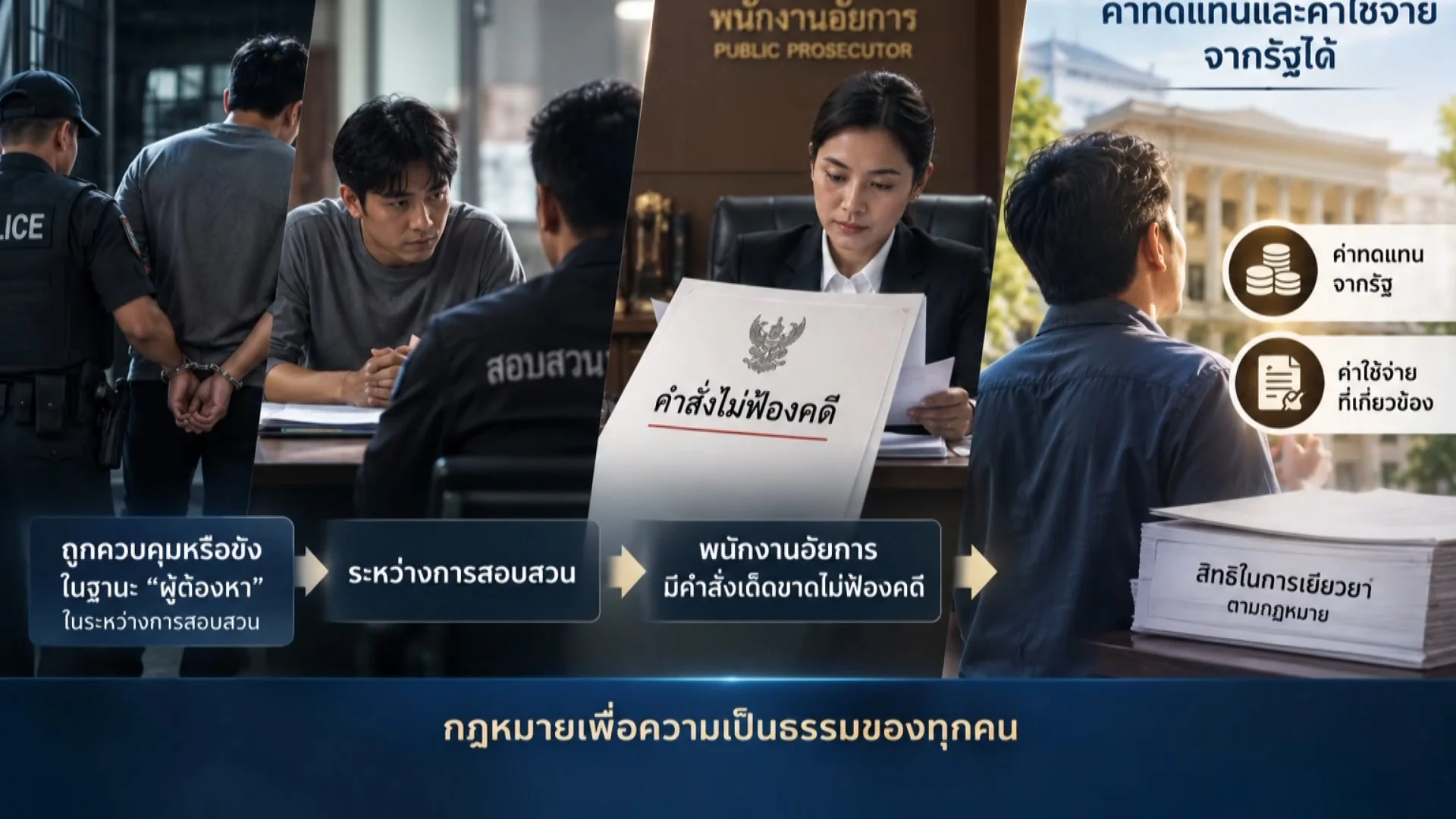 ราชกิจจา Digest ฉบับย่อย ฟังบ่อย เข้าใจรัฐ ตอน 104 : กฎหมายใหม่ ขยายสิทธิเยียวยาผู้ต้องหาในชั้นสอบสวน