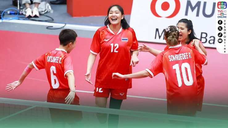 ตะกร้อสาวไทยคืนฟอร์ม! ฟาดฟิลิปปินส์ 2-0 ลุ้นตั๋วรอบรองฯ