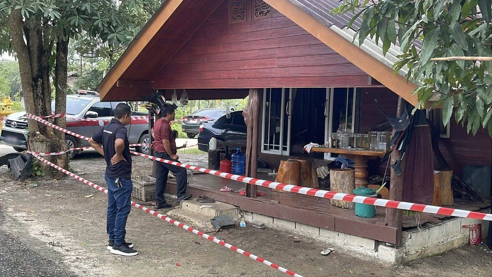 อุกอาจ! คนร้ายรัวยิงถล่มบ้าน ที่ควนขนุน