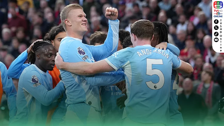 ฮาลันด์สุดปลื้ม! เรือใบบุกยำหงส์ 3-0 ถึงแอนฟิลด์