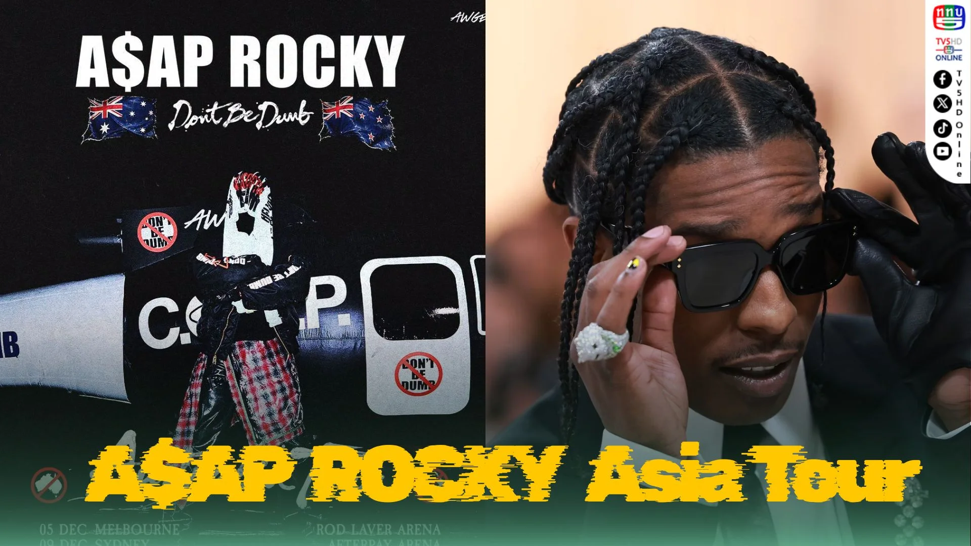 A$AP ROCKY ปักหมุดทัวร์ออสเตรเลีย ธ.ค. 2026 แฟนเอเชียลุ้นต่อ