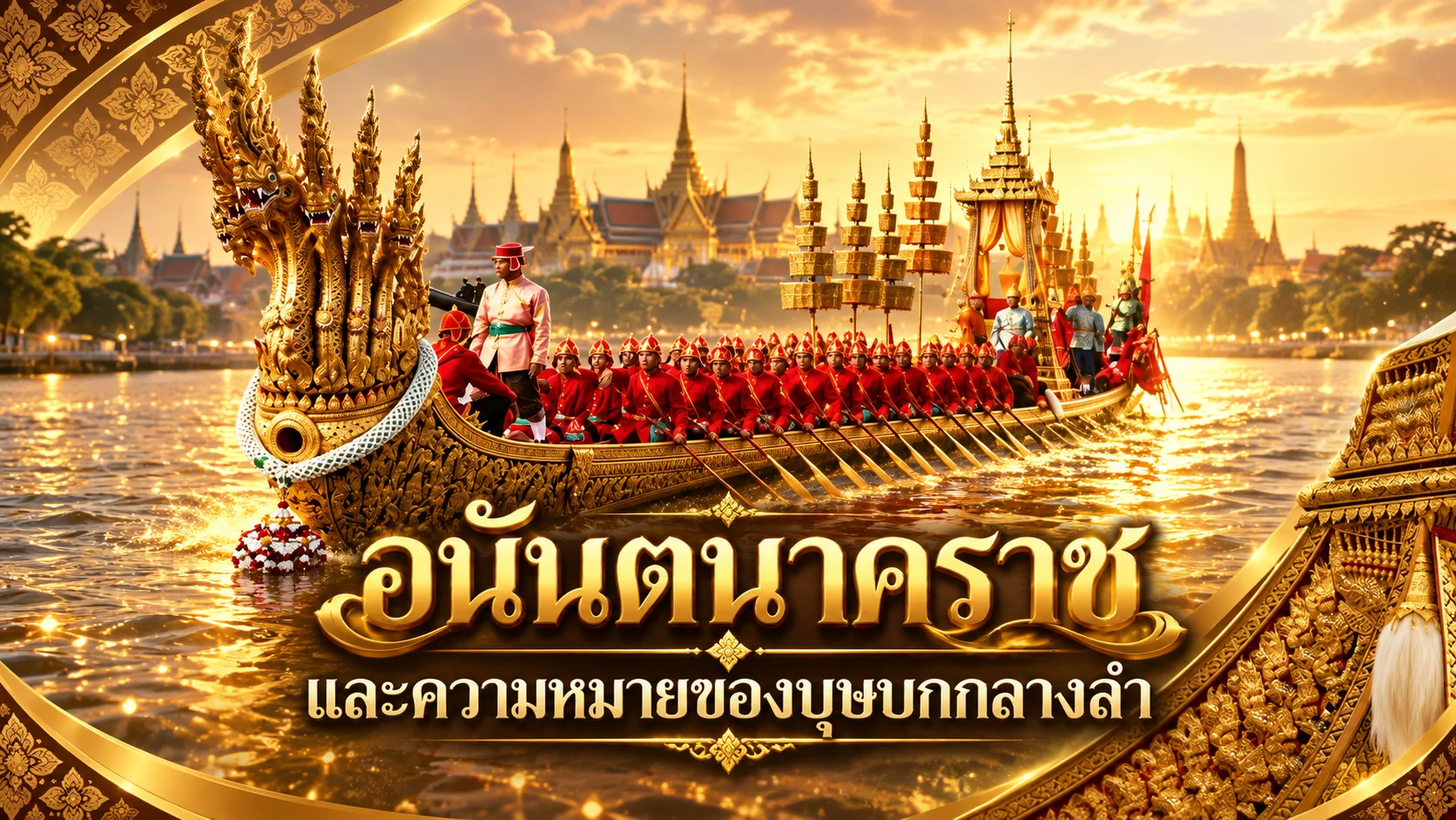 อนันตนาคราชและบุษบกกลางเรือ