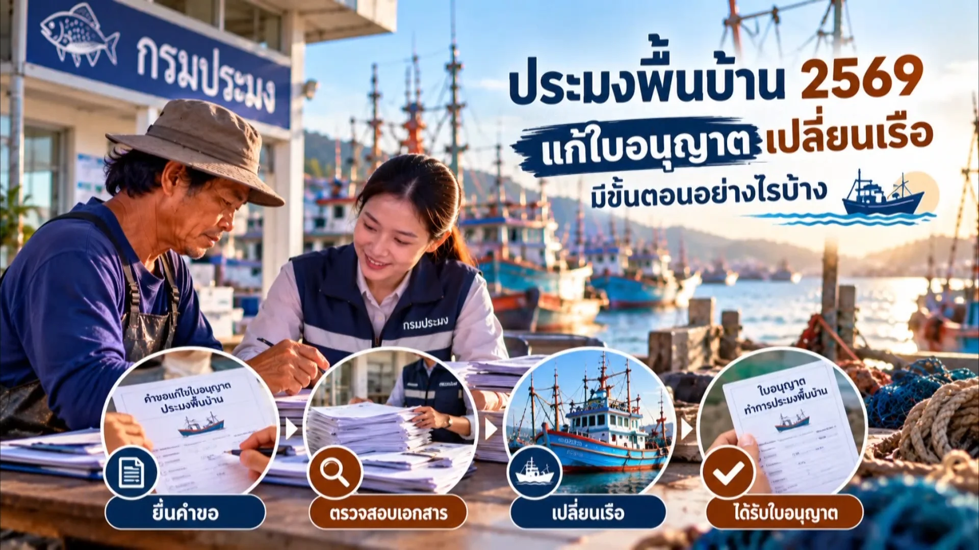 ราชกิจจา Digest ฉบับย่อย ฟังบ่อย เข้าใจรัฐ ตอน 117 : ประมงพื้นบ้าน 2569 เปลี่ยนเรือ แก้ใบอนุญาตอย่างไร?