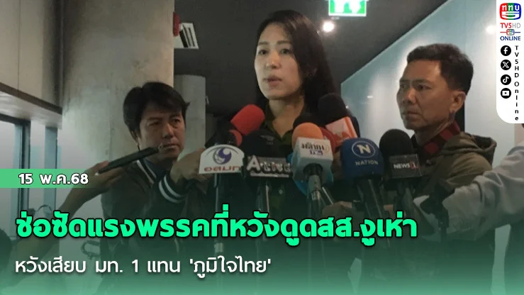 ช่อซัดแรงพรรคที่หวังดูด​สส.​งูเห่า หวังเสียบ มท. 1 แทน 'ภูมิใจไทย'