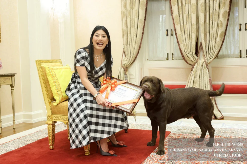 เจ้าฟ้าสิริวัณณวรี พระราชทานพระวโรกาสให้  นําคณะผู้แทนทีม USAR Thailand เฝ้า ถวายตราสัญลักษณ์ INSARAG