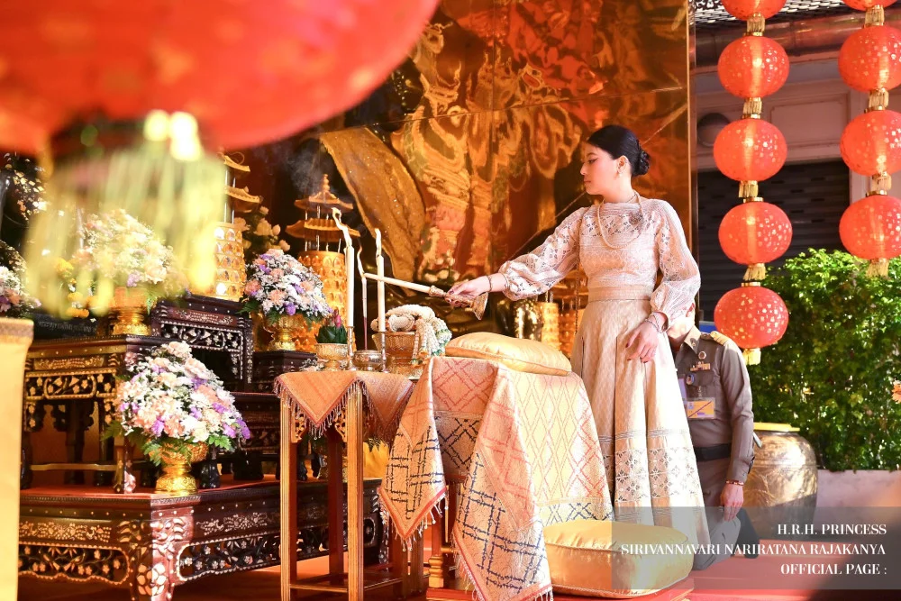 เจ้าฟ้าสิริวัณณวรี นารีรัตนราชกัญญา เสด็จไปทรงสักการะพระพุทธมหาสุวรรณปฏิมากร(หลวงพ่อทองคํา)  เนื่องในเทศกาลตรุษจีน ปีพุทธศักราช 2569