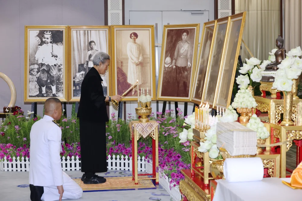 วันพุธที่ ๑๗ ธันวาคม ๒๕๖๘ กรมสมเด็จพระเทพรัตนราชสุดา ฯ ทรงบําเพ็ญพระราชกุศลถวายสังฆทานถวายแด่ พระพันวัสสาอัยยิกาเจ้า