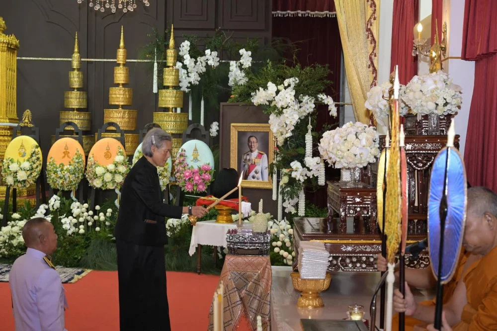 กรมสมเด็จพระเทพรัตนราชสุดา ฯ สยามบรมราชกุมารี เสด็จพระราชดําเนิน #ทรงประกอบพระพิธีธรรมสวดพระอภิธรรม "พลตรี หม่อมเจ้าจุลเจิม ยุคล