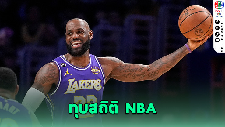 เลบรอน เจมส์ ทําทริปเปิ้ล-ดับเบิ้ล ทุบสถิติ NBA อายุมากสุด