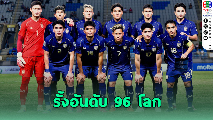 "ช้างศึก" รั้งอันดับ 96 โลก – ฟีฟ่า แรงกิ้ง ม.ค. 69