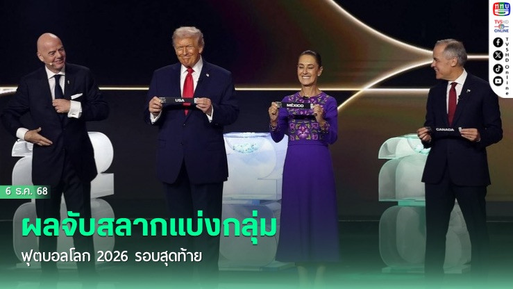 ผลจับสลากแบ่งกลุ่ม ฟุตบอลโลก 2026 รอบสุดท้าย
