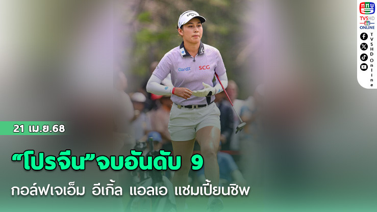 “โปรจีน”จบอันดับ 9 กอล์ฟเจเอ็ม อีเกิ้ล แอลเอ แชมเปี้ยนชิพ