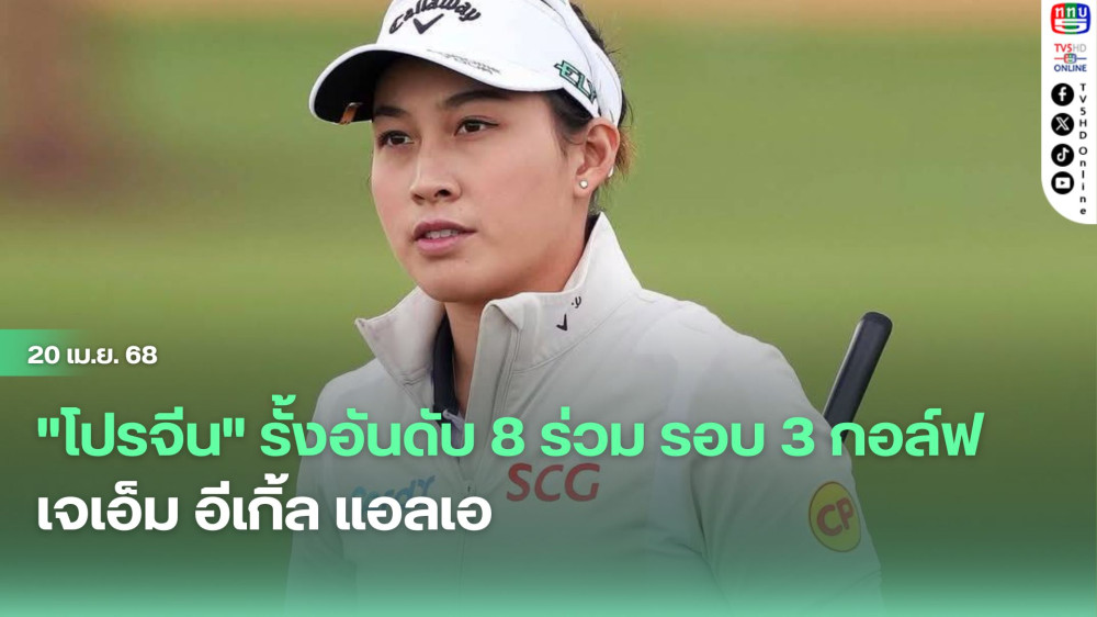 "โปรจีน"รั้งอันดับ 8 ร่วม รอบ 3 กอล์ฟ เจเอ็ม อีเกิ้ล แอลเอ  