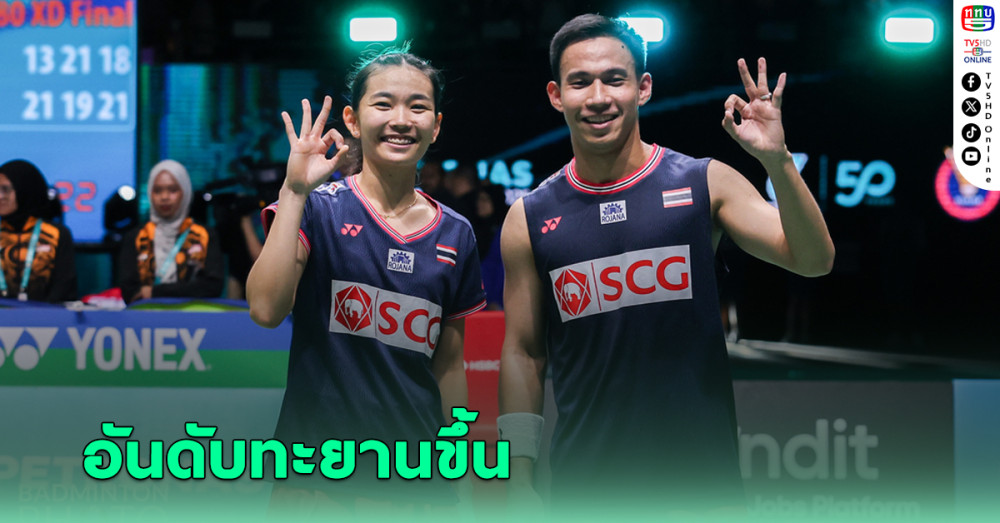 "บาส-เฟม" ยึดคู่มือ 33 โลก "วิว กุลวุฒิ" ขึ้นท็อป 4 อันดับแบดมินตันโลก
