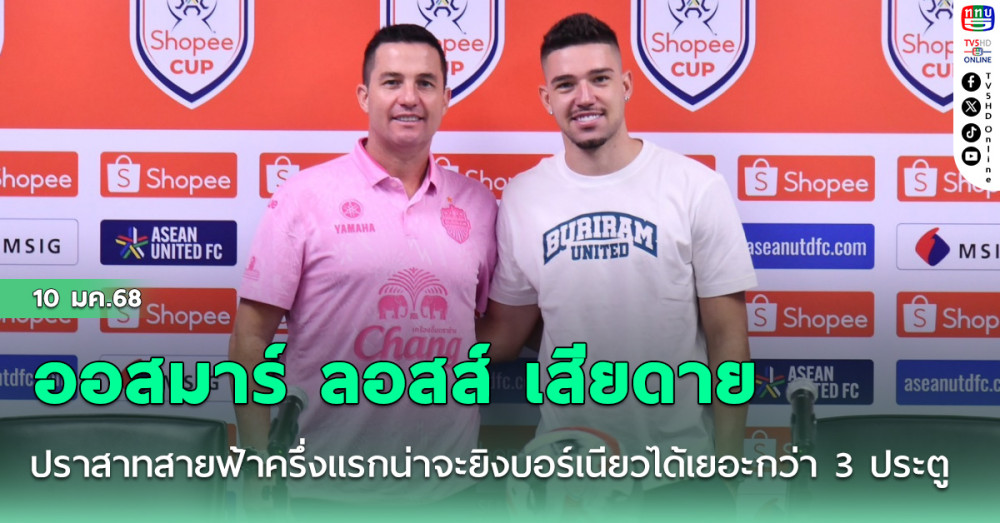 ออสมาร์ ลอสส์ เสียดาย ปราสาทสายฟ้า ครึ่งแรกน่าจะยิง บอร์เนียว ได้เยอะกว่า 3 ประตู