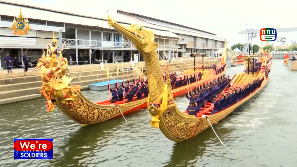 สกู๊ปพิเศษ กองทัพเรือฝึกซ้อมกำลังพลฝีพายเรือพระราชพิธี