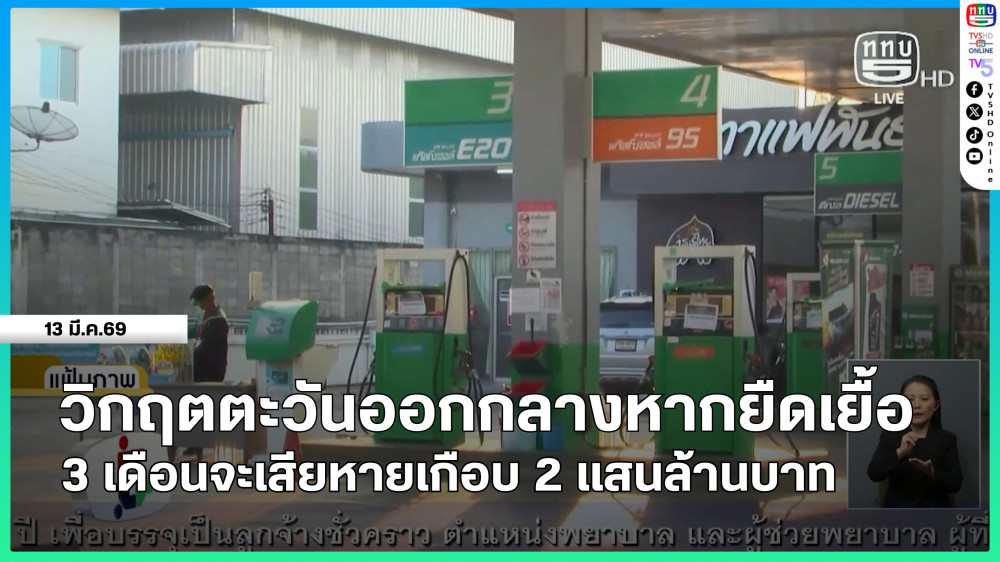 วิกฤตตะวันออกกลางหากยืดเยื้อ 3 เดือนจะเสียหายเกือบ 2 แสนล้านบาท