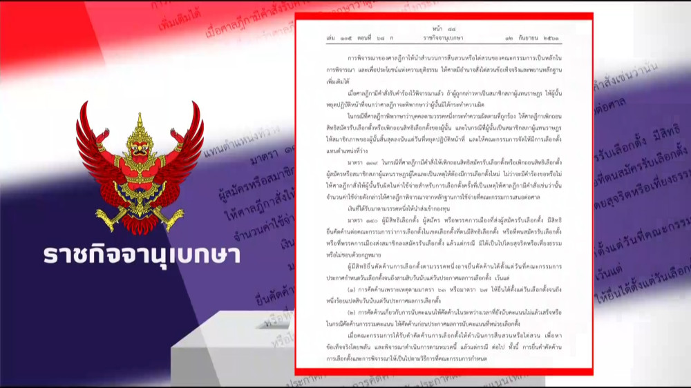ราชกิจจา Digest ฉบับย่อย ตอน 9 | "สิทธิการยื่นคัดค้านการเลือกตั้ง"