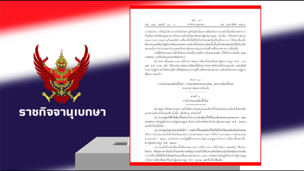 ราชกิจจา Digest ฉบับย่อย ตอน 8 | เมื่อผลคะแนนเลือกตั้งมีเหตุอันควรสงสัย ต้องทําอย่างไร?