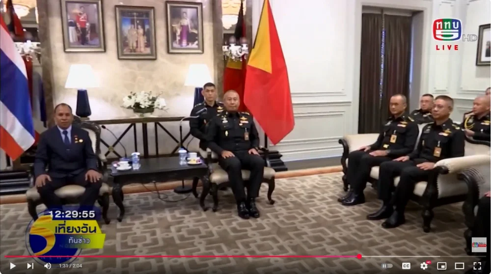 ผู้บัญชาการทหารบก ต้อนรับประธานคณะกรรมการด้านการต่างประเทศ กลาโหม และความมั่นคงแห่งรัฐสภาของสาธารณรัฐประชาธิปไตยติมอร์-เลสเตเยือนไทย ย้ำความร่วมมือด้านความมั่นคงและการรักษาสันติภาพ