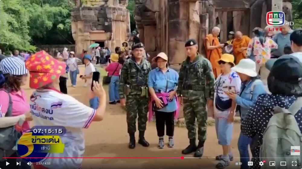 ทหารไทยชุดประสานงานไทย-กัมพูชา กองกำลังสุรนารี  เพิ่มมาตรการจัดระเบียบการดูแลนักท่องเที่ยว ปราสาทตาเมือนธม และ กลุ่มปราสาท รองรับนักท่องเที่ยวที่เดินทางมาท่องเที่ยววันหยุด