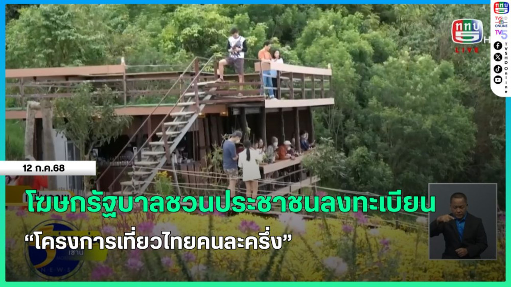 โฆษกรัฐบาลชวนประชาชนลงทะเบียน "โครงการเที่ยวไทยคนละครึ่ง"