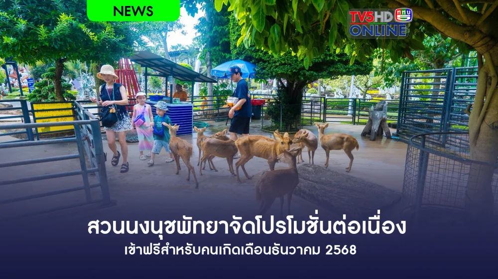 สวนนงนุชพัทยาจัดโปรโมชั่นต่อเนื่องเข้าฟรีสําหรับคนเกิดเดือนธันวาคม 2568