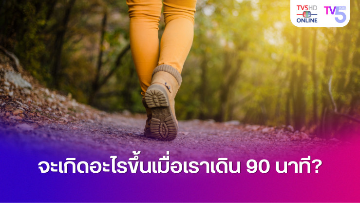 จะเกิดอะไรขึ้นเมื่อเราเดิน 90 นาที?
